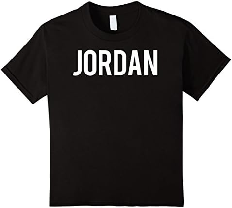 unisex-child Jordan T Shirt - Cool new funny name fan cheap gift tee 10 Black