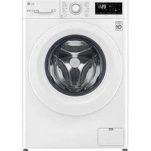 LG V3 F4V308WNW AI DD 9kg Freestanding Washing Machine