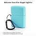 for Classic Zippo Lighter Protective Case, Fironst Silicone Cover Skin Sleeve Holder Pouches Accessories, Convex Engraving is Not Applicable(Ice Sea Blue, Classic)thumb 3