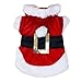Idepet Santa Dog Costume Christmas Pet Clothes Winter Hoodie Coat Clothes for Dog Pet Clothing Chihuahua Yorkshire Poodle (XS)