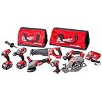 Milwaukee-2896-26-M18-Fuel-18-Volt-Lithium-Ion-Brushless-Cordless-Combo-Kit-6-Tool-with-2-50-Ah-Batteries-1-Charger-2-Tool-Bags
