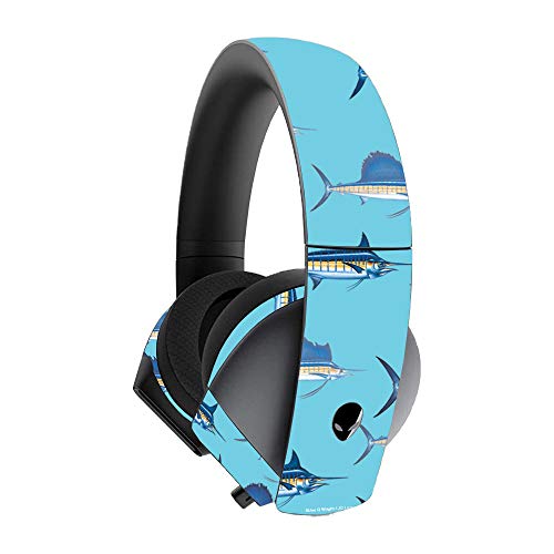 MightySkins Skin for Alienware 7.1 Gaming Headset - Billfish Stripes | Protecti…