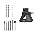 Highmoor Dremel Router Attachment Kit Rotary Multi Tool Cutting Guide HSS Router Drill Bit Set Locator Positioner for Dremel with Carbide Burr HSS Router File Bits