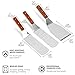 Griddle Accessories Set - Spatula & Scraper 10-Piece Griddle Tools for Flat Top Grill - Outdoor BBQ Electric Hibachi - Stainless Steel Professional Non-Stick Griddle Utensils Cooking Kit
