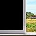 Fullsexy Static Cling Blackout Window Film - Removable No Glue Privacy Window Tint for Home (78.5 x 15.5 inch) (Black)