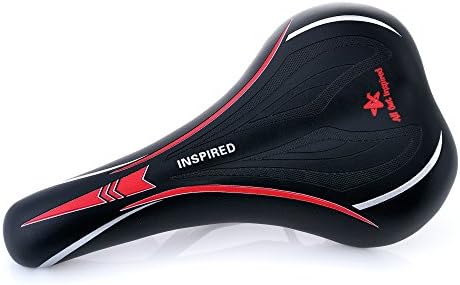 Best Bike Seat, Saddle for Mountain Bike, Bicycle Part, Biking Accessories, Road Mount, Amazon, All Out Inspired, Suitable for Kids or Adult Men or Women Cycles, Comfortable