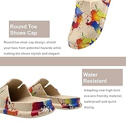 Meetinspace Women EVA Colorful Clogs Dupes Wide