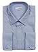 Mens Modena Solid Light Blue French Cuff Dress Shirt