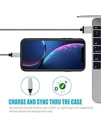 ZeroLemon   Carcasa para iPhone XR (batería extendida, 5000 mAh, 6,1 pulgadas), color negro