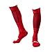 Matari Men's Sports Athletic Compression Football Soccer Socks Over Knee High Socks (Red)