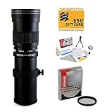 Opteka 420-800mm f/8.3 HD Telephoto Zoom Lens with UV Filter for Nikon 1 J4, J3, J2, S2, S1, V3, V2, V1 and AW1 Compact Mirrorless Digital Cameras