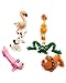 Set 5 Extra Small Squeaky Toys for Dogs Small Breeds Puppy Tiny Dogs Natural Rubber (Latex) Freem from Harmful Chemicals Hanpainted (Toys May Vary)