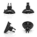 SLSON 30 Pack Aquarium Suction Cup Clips Airline Tube Holders Clamps Fish Tank Hose Holder Clips for 3/16 inch Air Line Tubing,Black