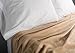 J & M Home Fashions Luxury Fleece Blanket, King, 1-Piece, Tan