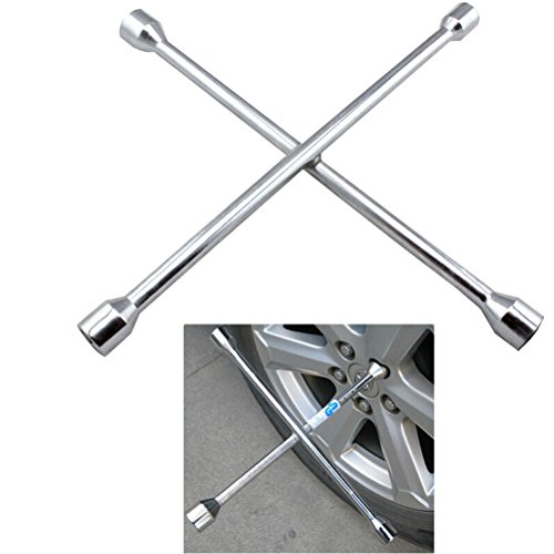 Buy KEEPING Auto Car Van Truck Tire Tyre 4 Way Cross Lug Nut Wrench 17