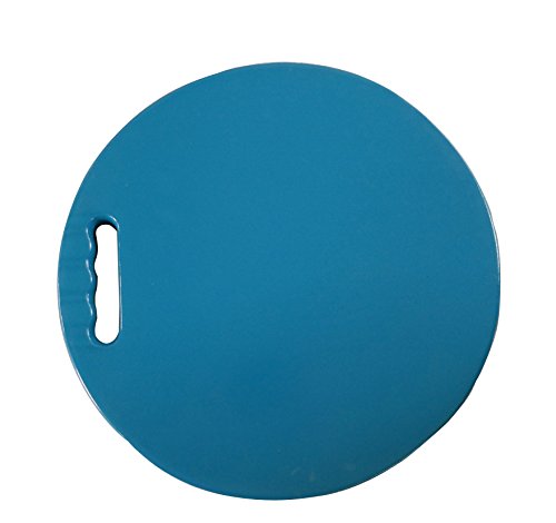 Hongwo Thick NBR Foam Waterproof Round Gardening Kneeling Cushion Pad Kneeler Mat for Baby Bath, Work Kneel Mat for Exericising, Prayer-13"x13"x0.8"-Light Blue