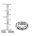 8MM Men's Titanium Ring Wedding Band with Stainless Steel Cables and Screw Design Sizes 7 to 13