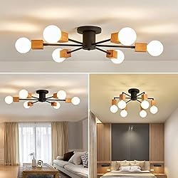 MOUJOE Semi Flush Mount Ceiling Light Fixture