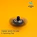 Anti-Stress Spinner Top | Relieves from Stress and Bad Habits! Relax, Focus, Relieve - with Innovative, Upgraded 2017 Fidget Spinner. All Black Premium Color