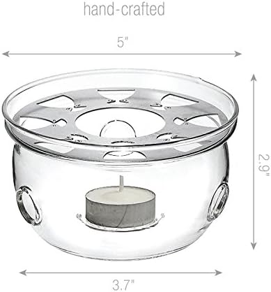 TEAlice Ultra Clear Glass Teapot Warmer