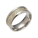 Haluoo Music Luminous Ring Punk Style Glow in The Dark Stainless Steel Wedding Band Ring Musical Note Fluorescence Personality Ring Comfort Fit (10, Gold)thumb 2