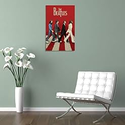 XYDQ Poster sur toile The Beatles – Art mural – Décoration de chambre de famille moderne – 50 x 75 cm - Les Beatles, Paul McCartney, John Lennon, RIngo Starr, George Harrison XYDQ Poster sur toile The Beatles - Art mural - Décoration de chambre de famille moderne - 50 x 75 cm – Image 5