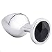 AKStore Medium Super Quality Deluxe Steel Fetish Plug Anal Butt Jewelry for Fetish Kinky Sex Love Games Personal Sex Massager Good Valentine ‘S/Birthday Gift(Black)thumb 3