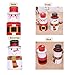 Fashionclubs Christmas Cookie Tins for Gift Giving,3 Set of Metal Nested Cookie Candy Storage Containners Jars Gift Tins with Lids,Snowman Design for Holiday Decor
