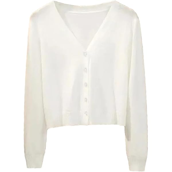 Wyeysyt - Cárdigan De Punto Corto Sin Mangas Para Mujer, Estilo Casual, Con Botones, Con Bolsillos, Rojo -, Large