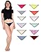 Sexy Basics Womens 12 Pack String Bikini Briefs,Size Medium, Assorted prints