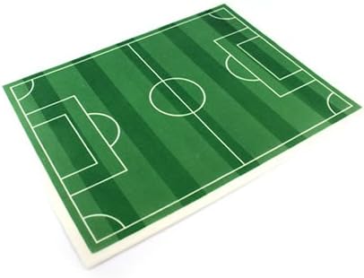 Edible Icing Football Pitch Cake Topper & Decoration for Birthday Cakes