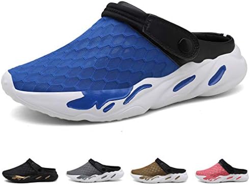 Men's Mesh Water Shoes Womens Garden Clogs Anti-Slip Beach Sandals Breathable Slippers Slide Sandals Lightweight Flip Flops Summer Size