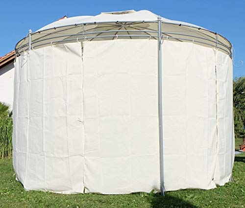 Eleganter Garten-Pavillon, 3.5 M Runde mit Dach 100% wasserdicht Double Top Zelt Hof Außen Markise Außen Freizeit Möbeln… – Bild 3