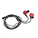 Quad Driver Headphones,ERJIGO KZ ZS6 High Fidelity Extra Bass Earbuds Without Microphone,with Detachable Cable (Red)