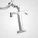 Z540_B New Arrival Adorable Alphabet Initial Letter T Keychain Key Ring