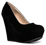Gorgeous Platform Comfort Shoes - Closed Toe Wedge Pump - Comfortable Platform High Heel Wedges