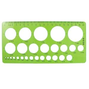 Amazon.com : Plastic Students Rectangle Shape Drawing Template Ruler ...