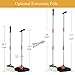 Black Broom and Dustpan Set | Long Handle for Home Kitchen Room Office | Wisp and Dust Cleaner by QJQBMAI