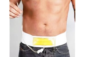 DAHE Urine Test Bag Abdominal Belt Concealed Urine Test Belt Portable Bag for Working Test Screen (Long)