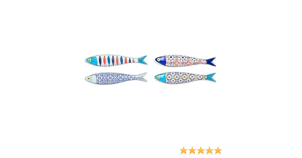 Vidal Regalos Iman de Nevera x4 Peces 13 cm