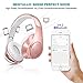 WXY Bluetooth Headphones Over Ear, Foldable Wireless Wired Bluetooth 4.2 Headphones Microphone, on Headsets Volume Control Kids Women in Cell Phones iPhone TV PC, Rose Gold