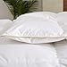 puredown White Goose Down Comforter-600 Fill Power-King/Cal King-Cotton Shell 500TC-Stripe White