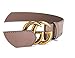 Luxury Leather Belt Women Waist Belt for Pants Jeans Dresses Light Coffee 100 cm