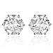 Cocorina Round Cut Cubic Zirconia Magnetic Earrings 7mm - Unisex