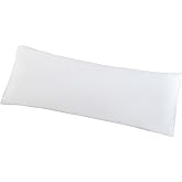 bigpawl White Body Pillowcase, Long Pillow Case, Microfiber Body Pillow Cover, Pillow Case with Envelope Closure, Soft and Breathable Pillowcase (20x54 Inches, 1 Pack)