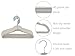 TQVAI Kid Velvet Clothes Hangers, Non Slip Children Felt Hangers Space Saver (13.78