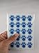 SAHM Blue Paw Print Stickers - 120 Dog Cat Animal Paws 1 inch Small for Boy Or Girl - Great for Birthday Party Favors - Clues - Scrapbook - Calendar - Teachers Reward - Labels