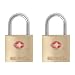 Brinks 161-20271 TSA Approved 22MM  Luggage Lock Solid Brass, 2-Pack primary