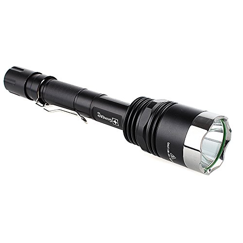 Generic Y8 CREE XM-L XML T6 LED 1600 Lumens 5 Mode 500M Long distance LED Flashlight Torch Black