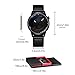 BREAK Men's Fashion Watches Waterproof Analog Photographer Series Black Leather Strap Quartz Sport Wristwatch